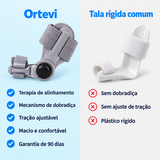Ortevi comparado com a tala rígida comum